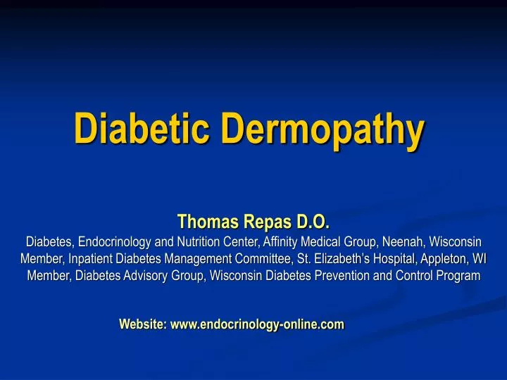 diabetic dermopathy