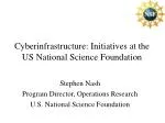 Cyberinfrastructure: Initiatives at the US National Science Foundation