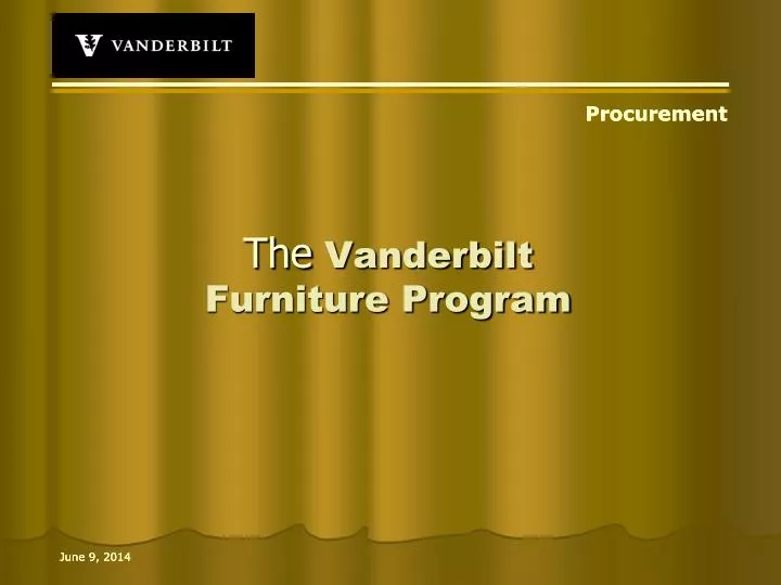 the vanderbilt furniture program