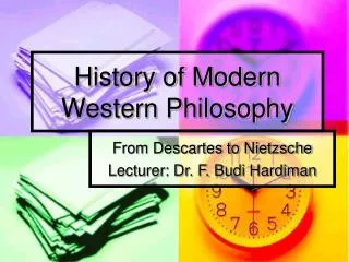 History of Modern Western Philosophy