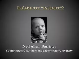 Neil Allen, Barrister Young Street Chambers and Manchester University