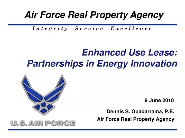 enhanced use lease partnerships in energy innovation