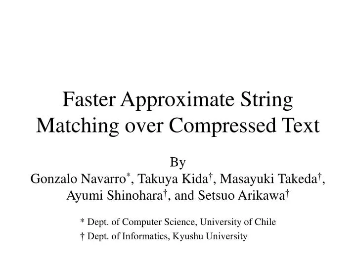 faster approximate string matching over compressed text