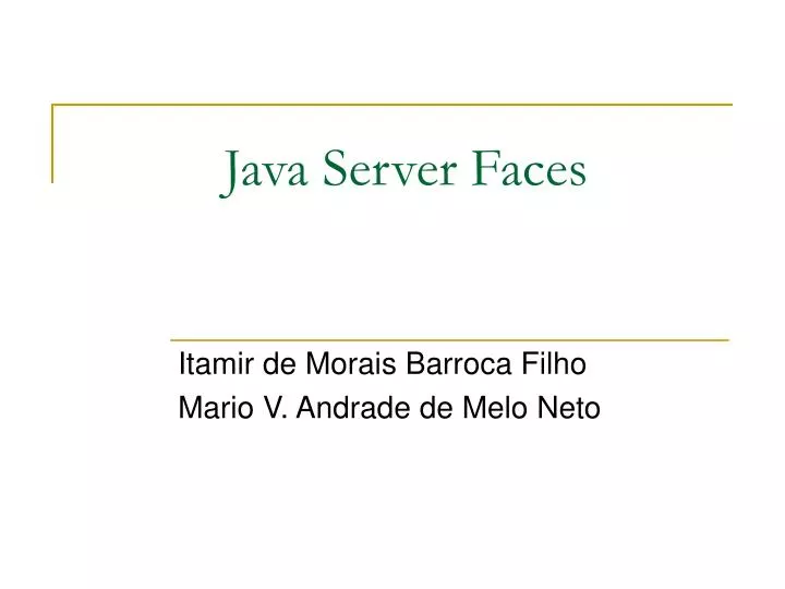 java server faces