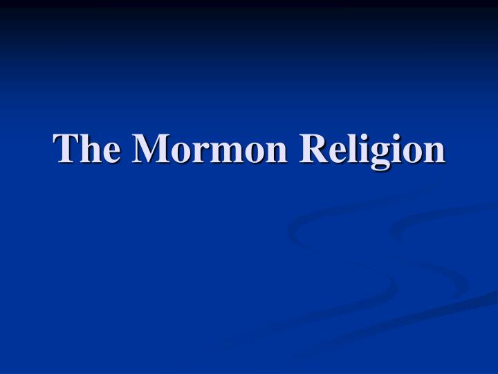 the mormon religion