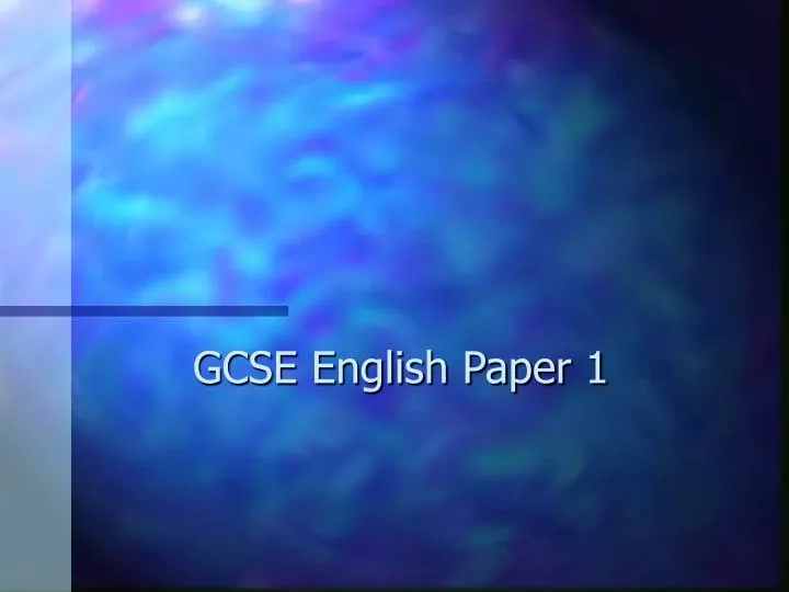 gcse english paper 1