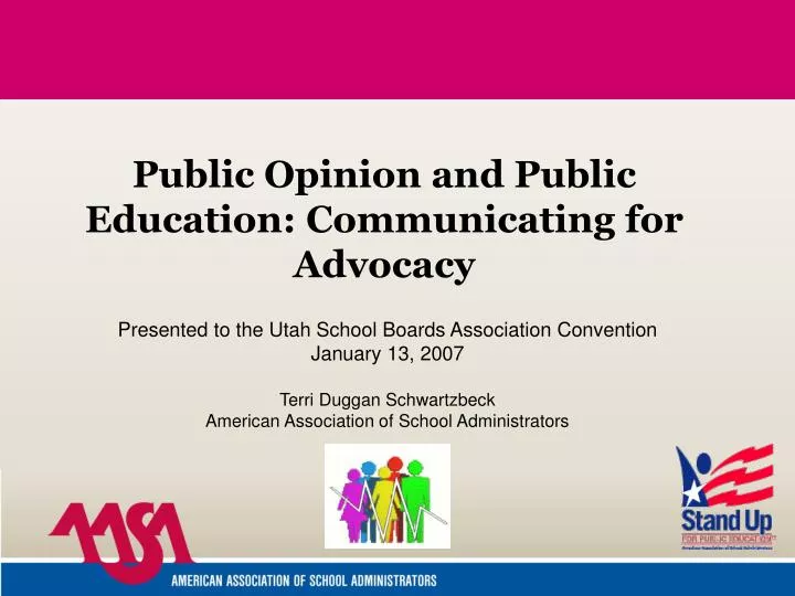 public opinion and public education communicating for advocacy