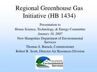 Regional Greenhouse Gas Initiative (HB 1434)