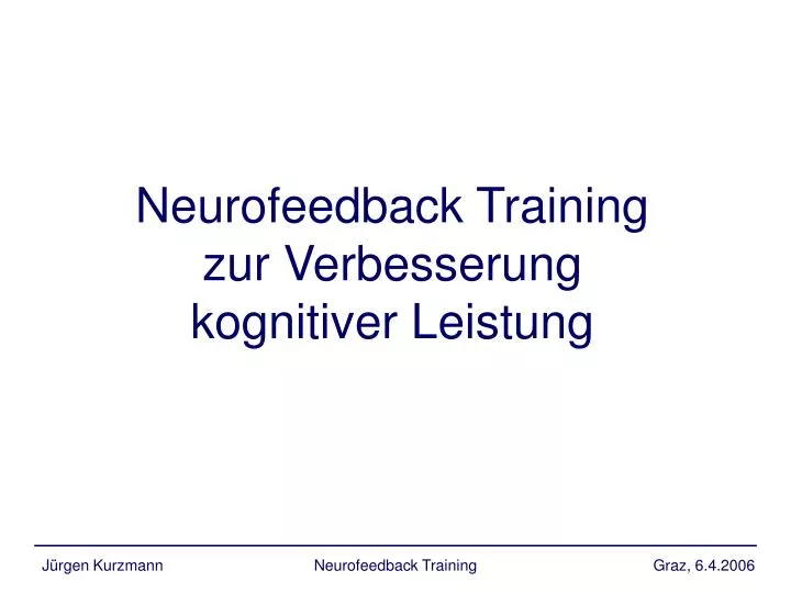 neurofeedback training zur verbesserung kognitiver leistung