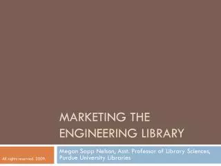 Marketing the engineering library