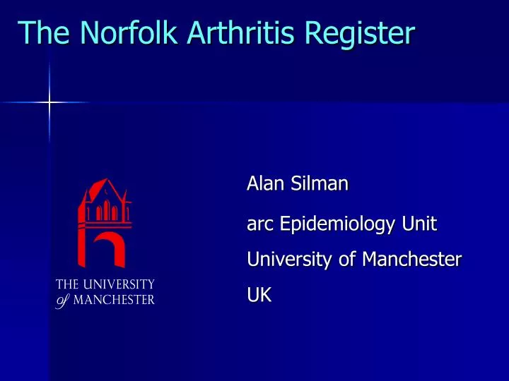 the norfolk arthritis register