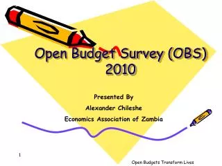Open Budget Survey (OBS) 2010