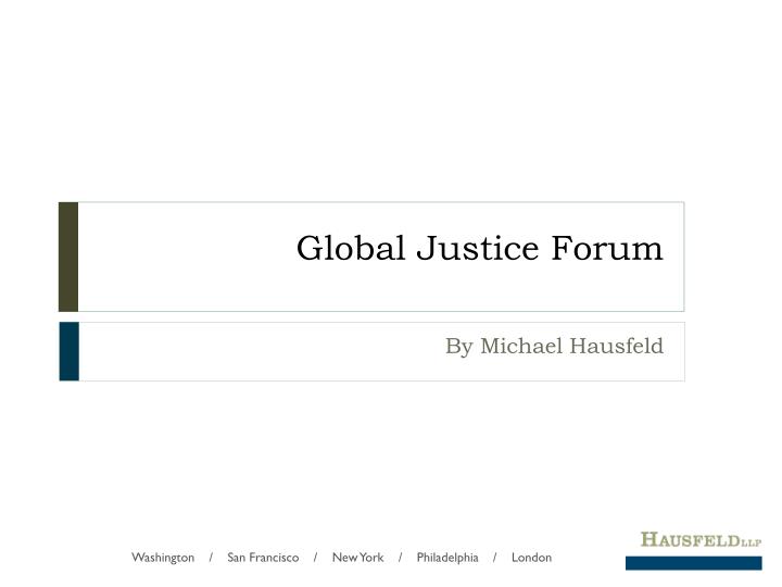 global justice forum