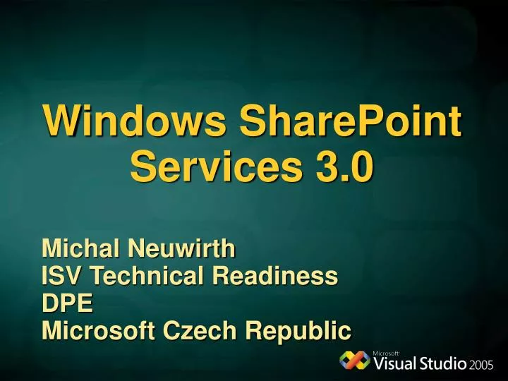 windows sharepoint services 3 0