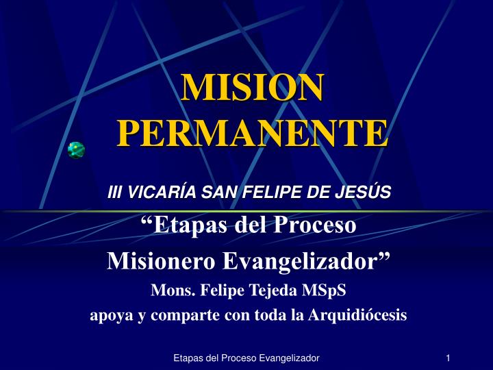 mision permanente