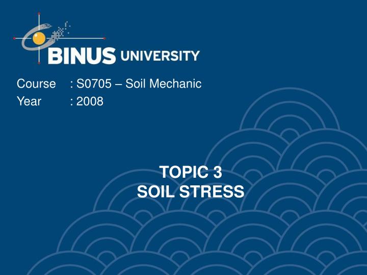 topic 3 soil stress