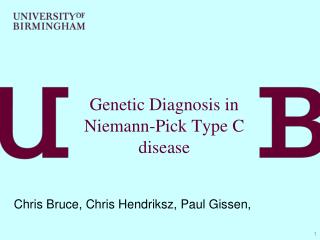 Genetic Diagnosis in Niemann-Pick Type C disease