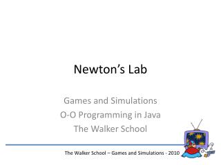 Newton’s Lab