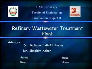 UAE University Faculty of Engineering Graduation project II