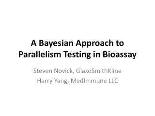 A Bayesian Approach to Parallelism Testing in Bioassay