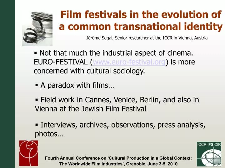 film festivals in the evolution of a common transnational identity