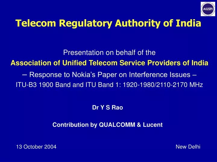 telecom regulatory authority of india