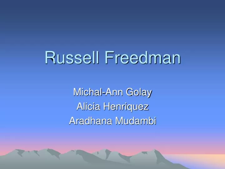 russell freedman