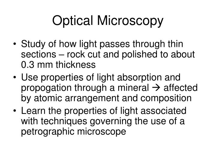 optical microscopy