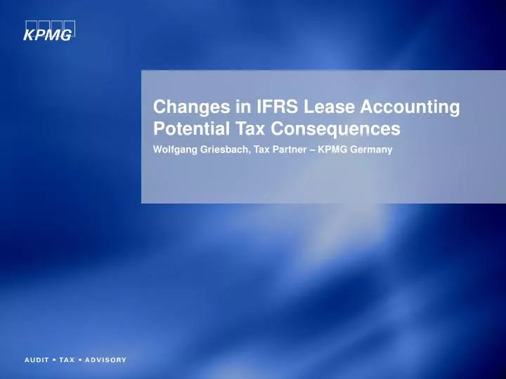 changes in ifrs lease accounting potential tax consequences