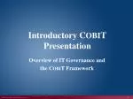 Introductory C OBI T Presentation - slide 1