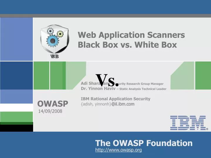 web application scanners black box vs white box