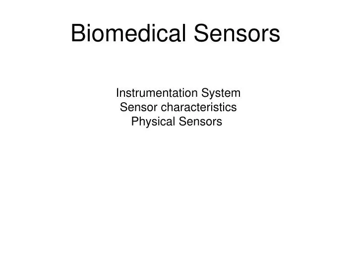 biomedical sensors