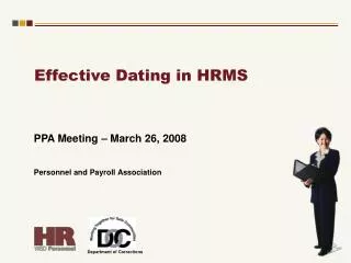 Effective Dating in HRMS