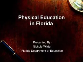 Physical Education in Florida