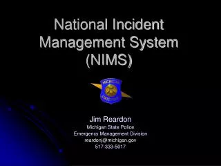 National Incident Management System (NIMS)