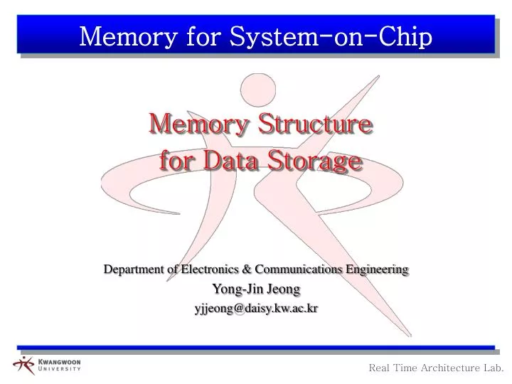 department of electronics communications engineering yong jin jeong yjjeong@daisy kw ac kr