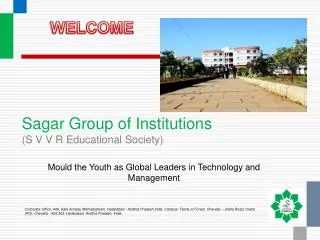 Sagar Group of Institutions (S V V R Educational Society)