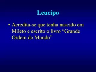 Leucipo