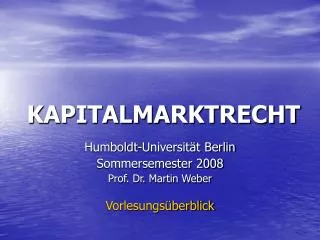 kapitalmarktrecht