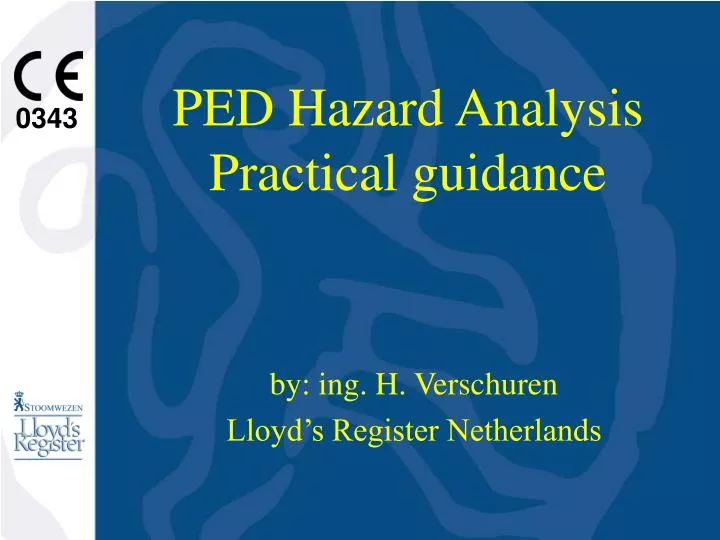 ped hazard analysis practical guidance