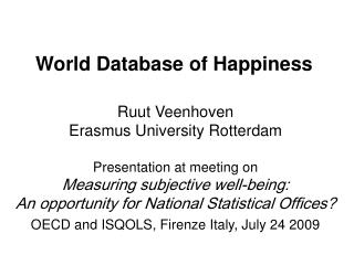 World Database of Happiness