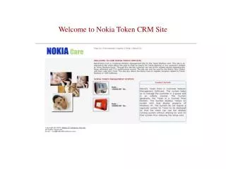 Welcome to Nokia Token CRM Site