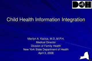 Child Health Information Integration