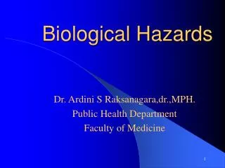 Biological Hazards