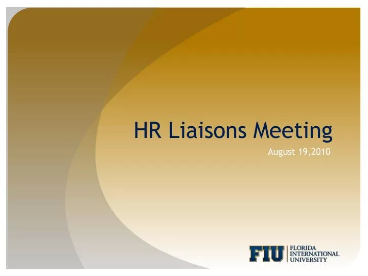 hr liaisons meeting