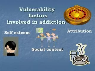 Vulnerability factors involved in addiction.