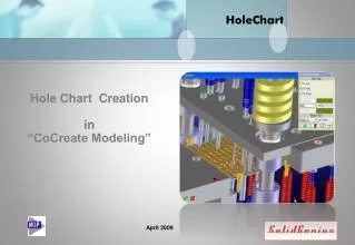 Hole Chart Creation in “CoCreate Modeling”