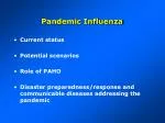 Pandemic Influenza - slide 1