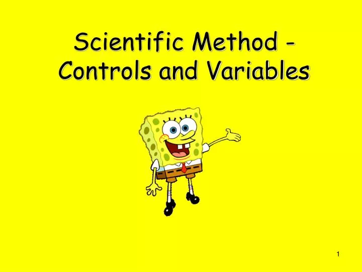 scientific method controls and variables