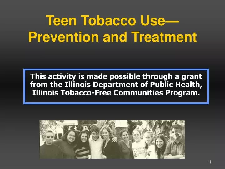teen tobacco use prevention and treatment